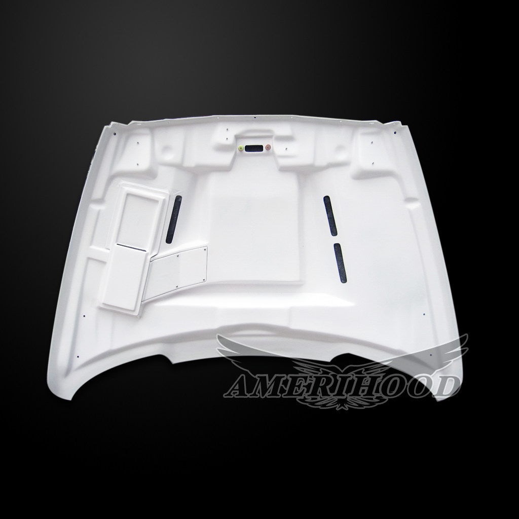 Dodge Ram 3500 2003-2009 Type-SSK Style Functional Heat Extractor Vented Hood